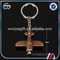 Factory supply 3d airplane key chain as souvenir